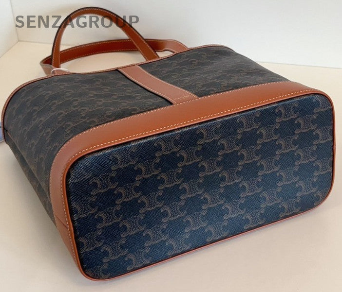 CELINE Cabas Monogram Bucket Top Handle Handbag Women Classic Almost Brand NEW