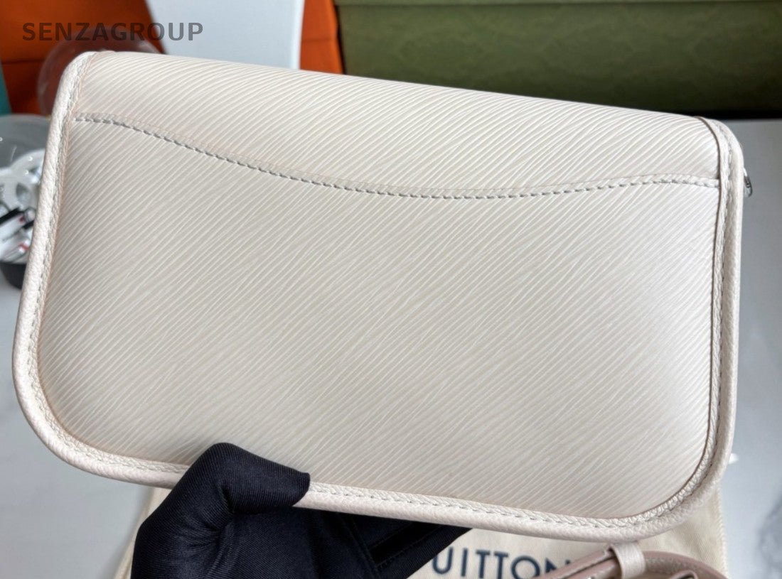 Louis Vuitton Buci Epi Leather Shoulder Crossbody Bag Women Beige
