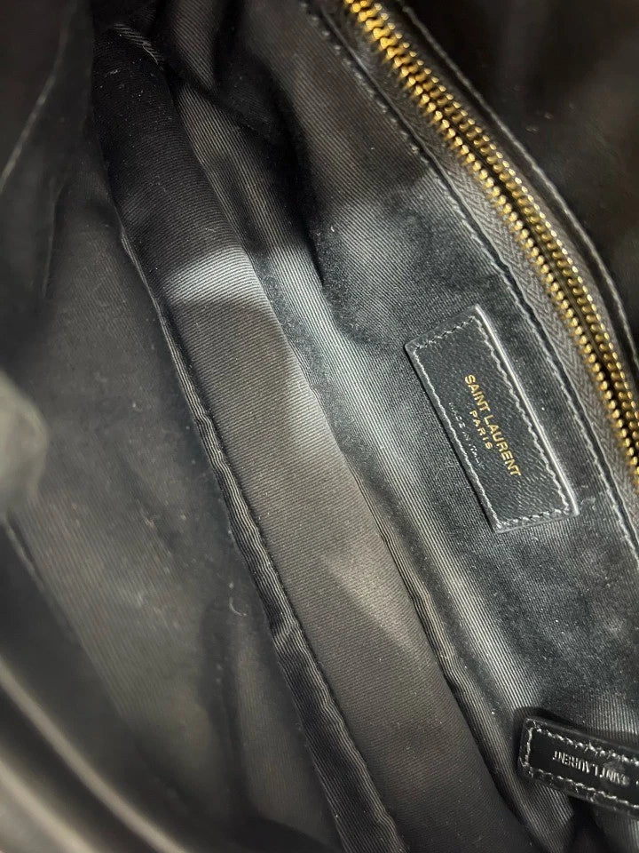 YSL Black Gold Calypso Shoulder Bag For Women