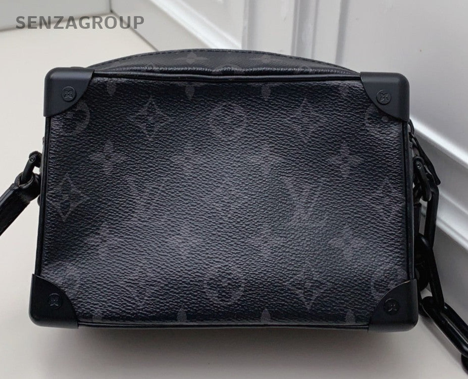 Louis Vuitton Soft Trunk Mini Monogram Crossbody Unisex Adults Black Classic