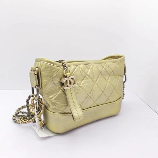 CHANEL Pre-owned 24K Small Gold Gabrielle Crossbody Bag Women