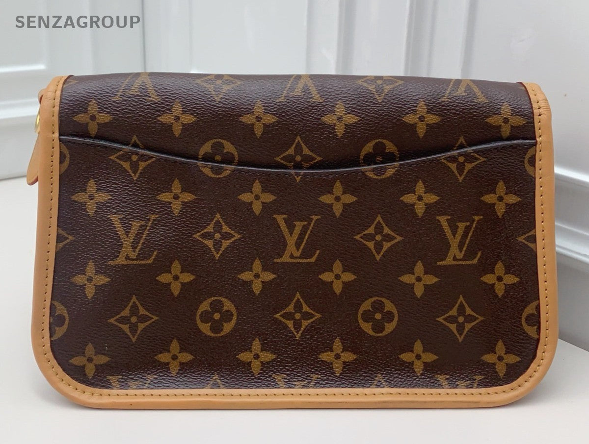 Louis Vuitton Diane Monogram 2Way Shoulder Bag Crossbody Brown Gold Women