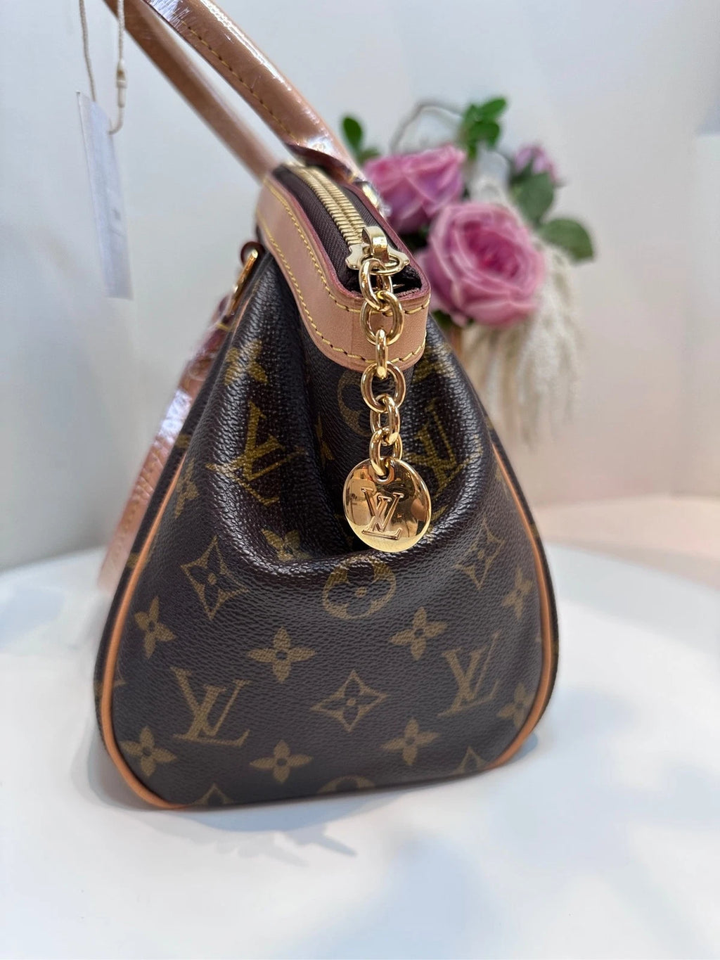 Louis Vuitton Canvas Small Tivoli Dumpling Handbag For Women