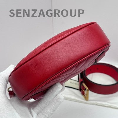 Gucci Red Gold Marmont Shoulder Crossbody Bag Classic Fashion Women