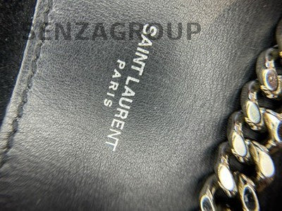 Saint Laurent Black Silver Tassel Chain Shoulder Crossbody Bag Classic Women