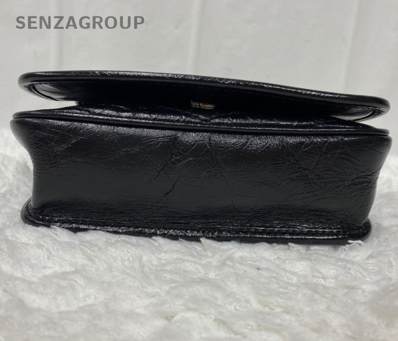 Saint Laurent Niki WOC Chain Shoulder Bag Black Silver Used Women Classic
