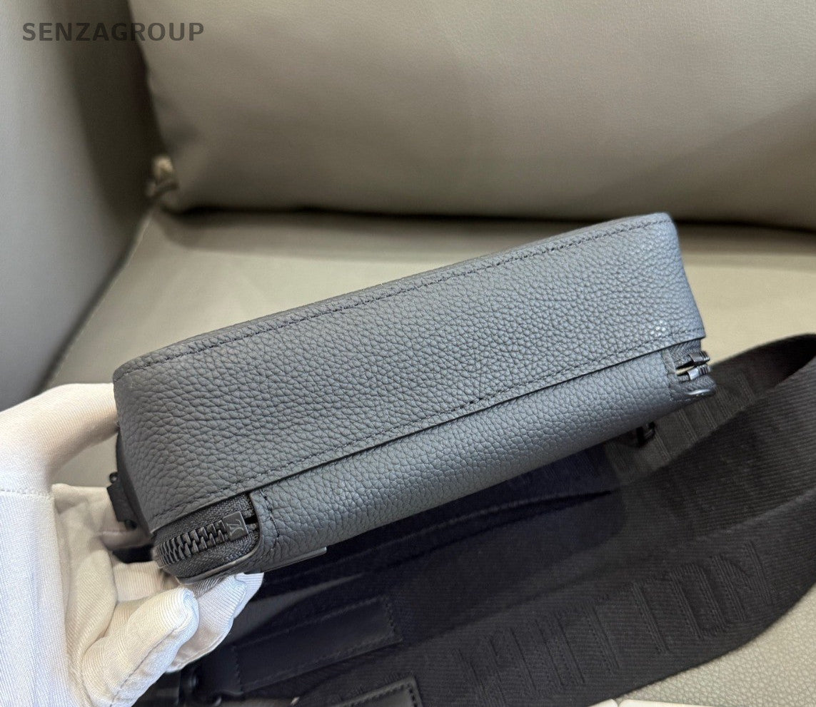 Louis Vuitton Alpha Wearable All Leather Canvas Shoulder bag Black Classic