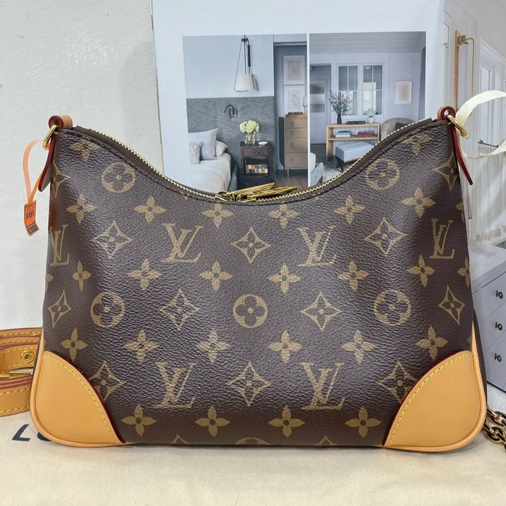 Louis Vuitton Brown Boulogne Shoulder Crossbody Bag For Women