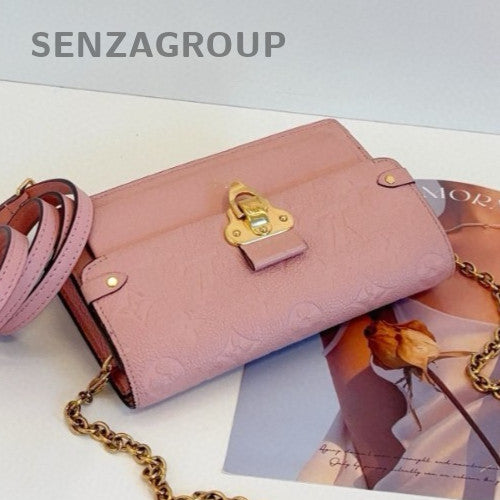 Louis Vuitton Vavin WOC Chain Shoulder Bag Crossbody Pink Gold Women Classic
