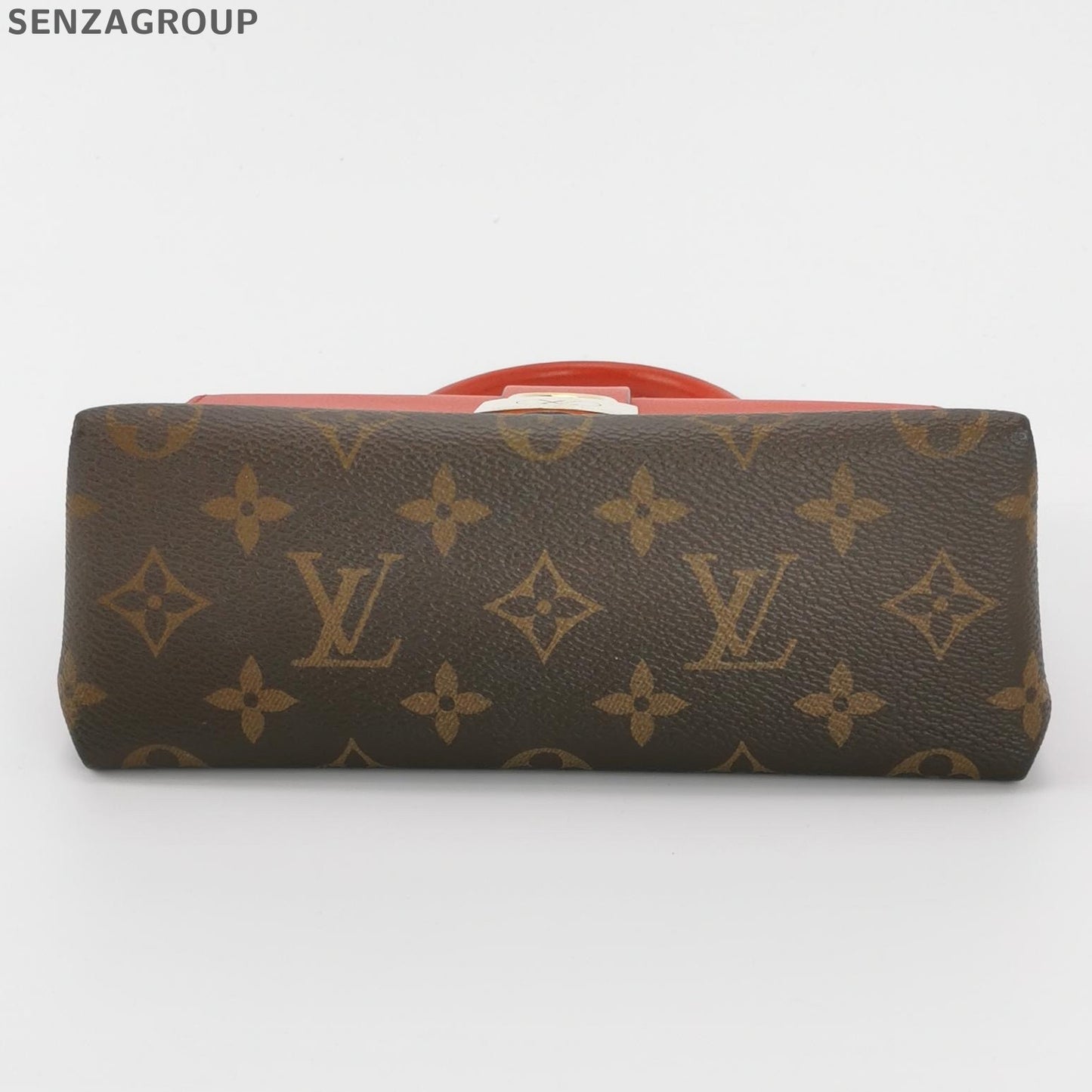 Louis Vuitton Locky BB Monogram Handbag Brown Red Women's Classic