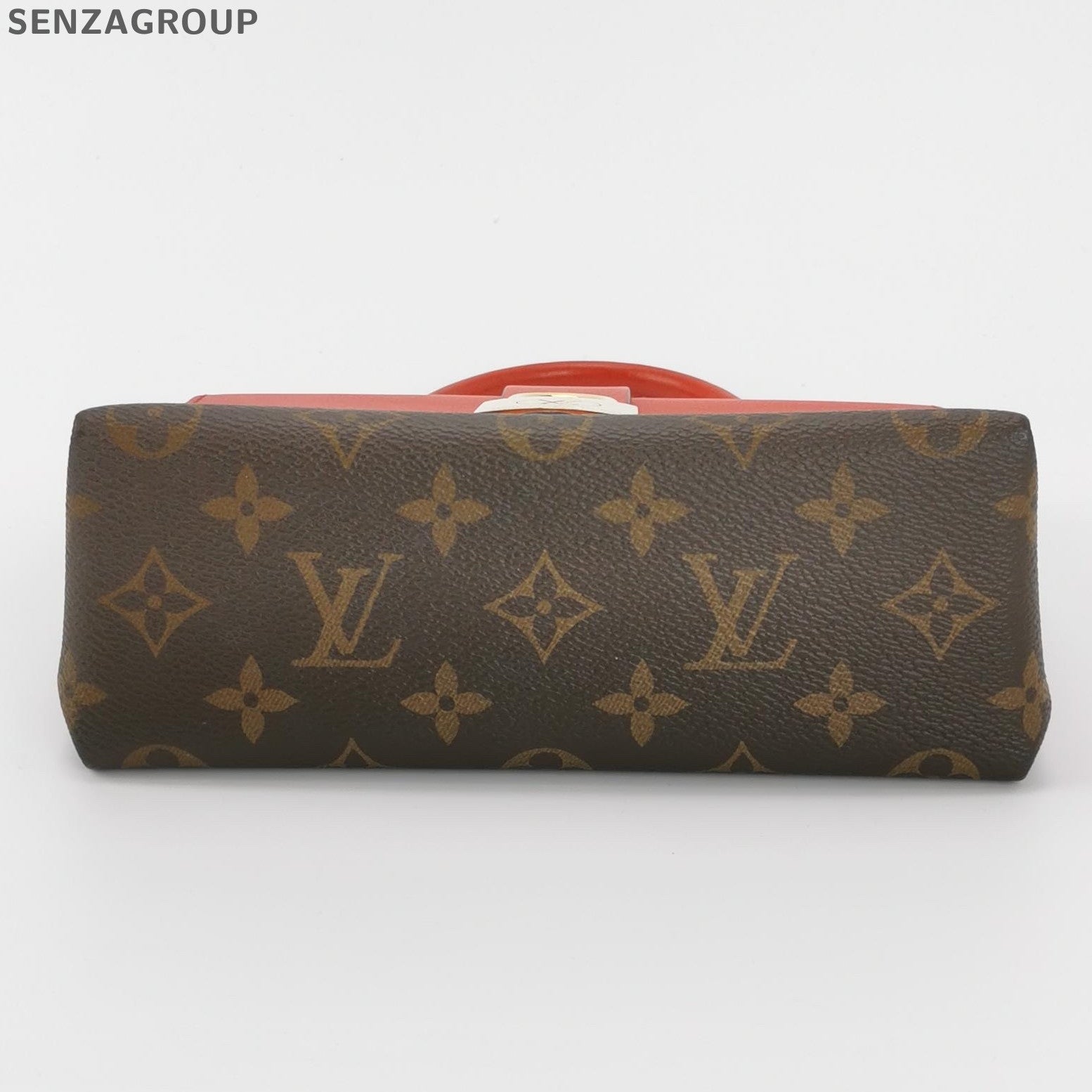 Louis Vuitton Locky BB Monogram Handbag Brown Red Women's Classic