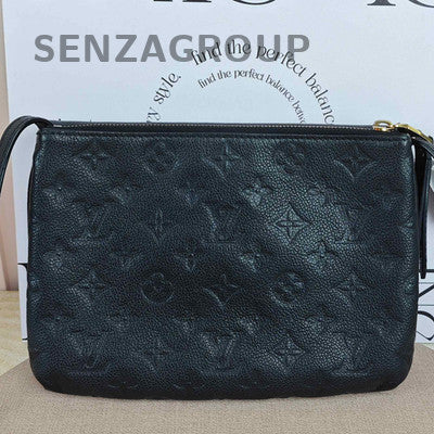 Louis Vuitton Twice Black Shoulder Crossbody Bag Classic Women's