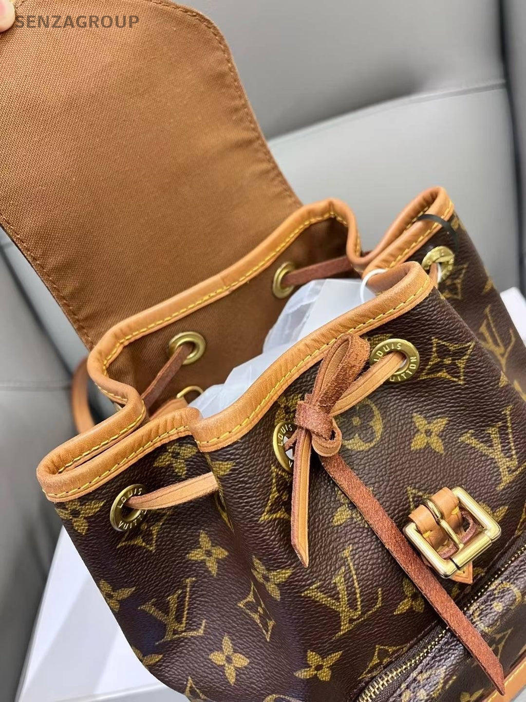 Louis Vuitton Backpack PM Monogram Drawstring Shoulder bag Vintage