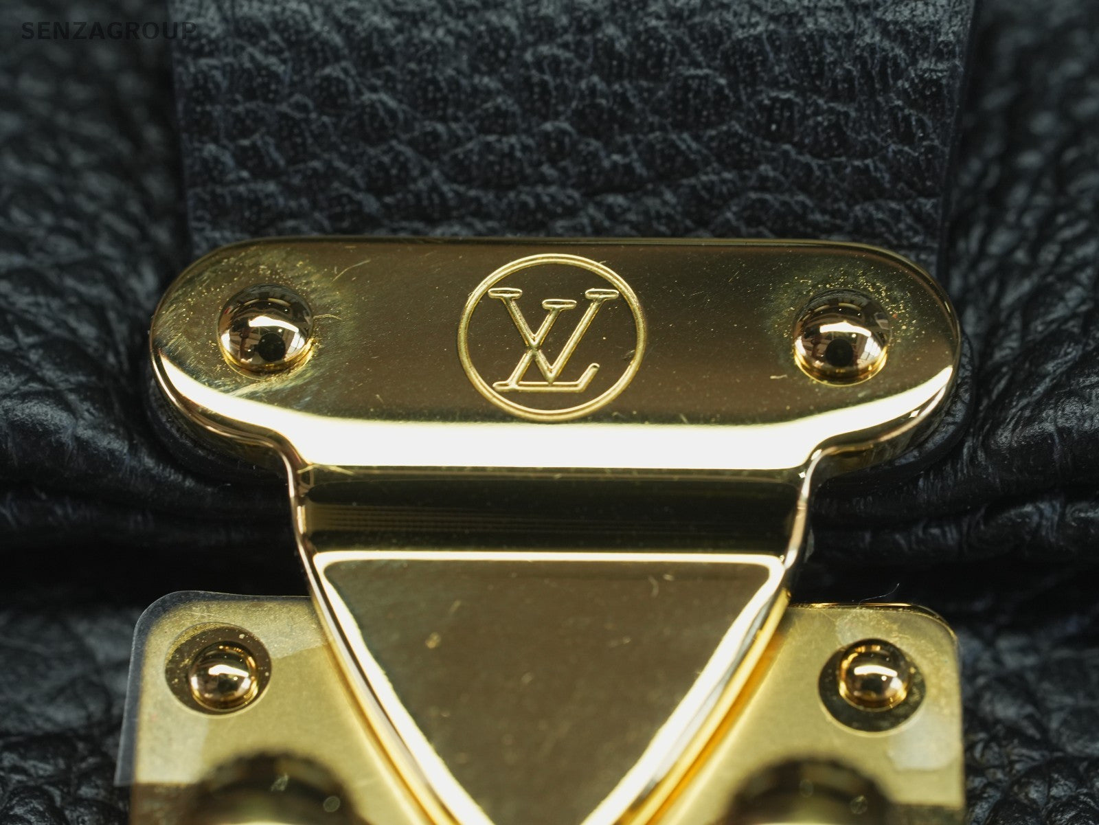 Louis Vuitton Black Monogram Empreinte NANO Madeleine Chain Shoulder bag Women