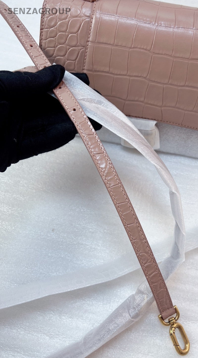 Balenciaga Hourglass XS Light pink Top Handle 2WAY Shoulder bag Brand NEW Women