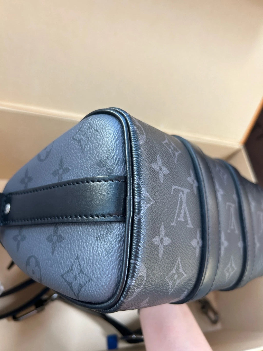 Louis Vuitton Keepall25 Black Handbag Crossbody Bag For Women