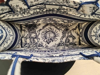 Dior Book Tote Soleil Medium Blue Tote Bag - Classic Women's Handbag