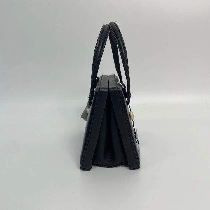 Authentic Loewe Black Calfskin Postal Bag Excellent