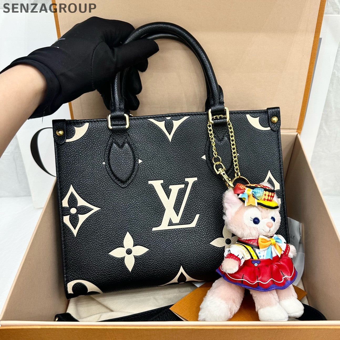 Louis Vuitton Onthego Small Leather Tote Bag - Classic Women's Handbag