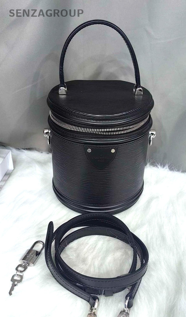 Louis Vuitton Cannes Epi Leather Top Handle 2way Shoulder bag Women Black