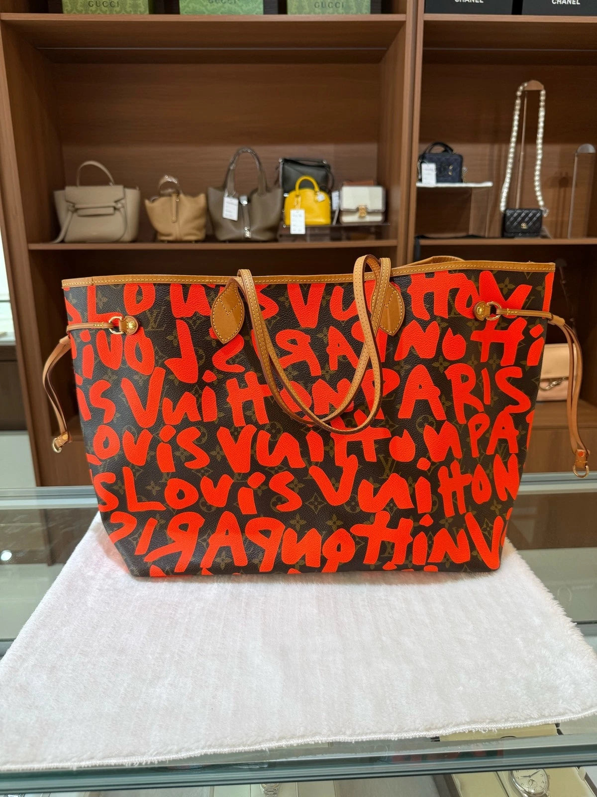 Louis Vuitton x Murakami Canvas Tote Shoulder Bag For Women