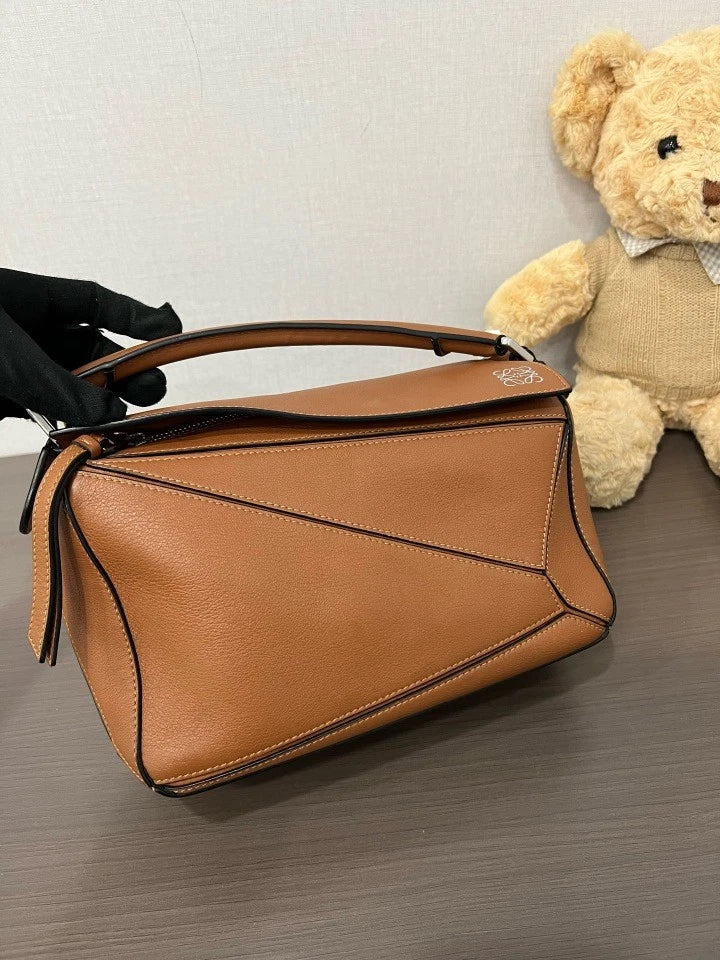 Loewe Brown Small Puzzle Shoulder Crossbody Bag For Women