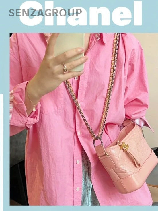 CHANEL Gabrielle Chain Sakura Pink Gold Shoulder bag Crossbody