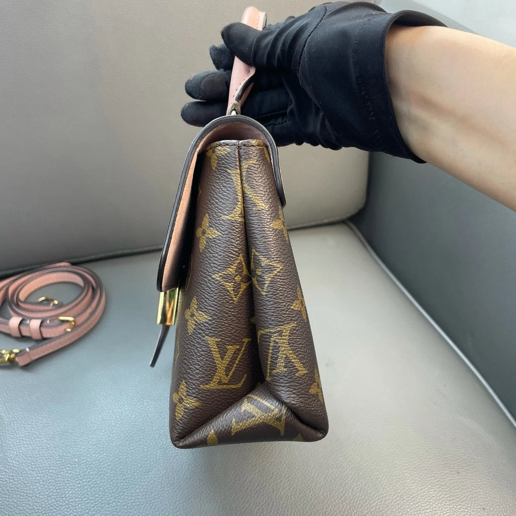 Louis Vuitton Canvas Pink Monogram Locky BB Handbag Crossbody Women