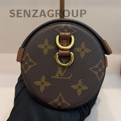 Louis Vuitton Monogram Papillon Crossbody Shoulder Bag Brown Gold Clasp