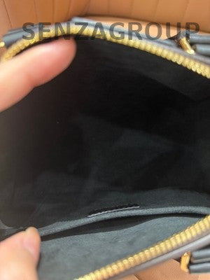 Louis Vuitton Speedy Trunk Monogram Brown Handbag with Chain Strap