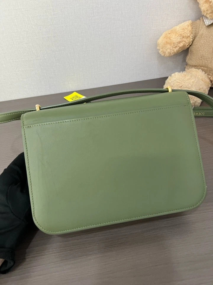 Loewe Green Goya Crossbody Shoulder Bag For Women
