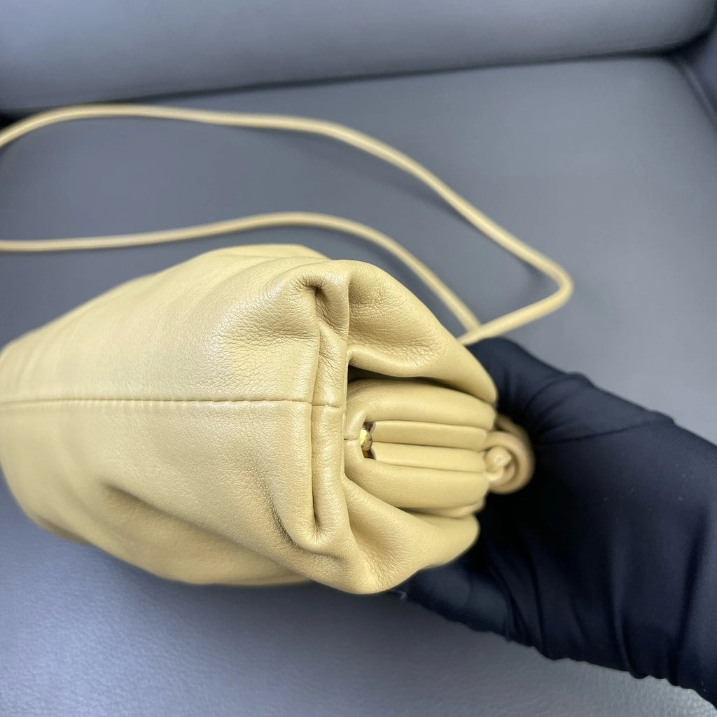 Bottega Veneta Mini Yellow Calfskin Cloud Shoulder Crossbody Women