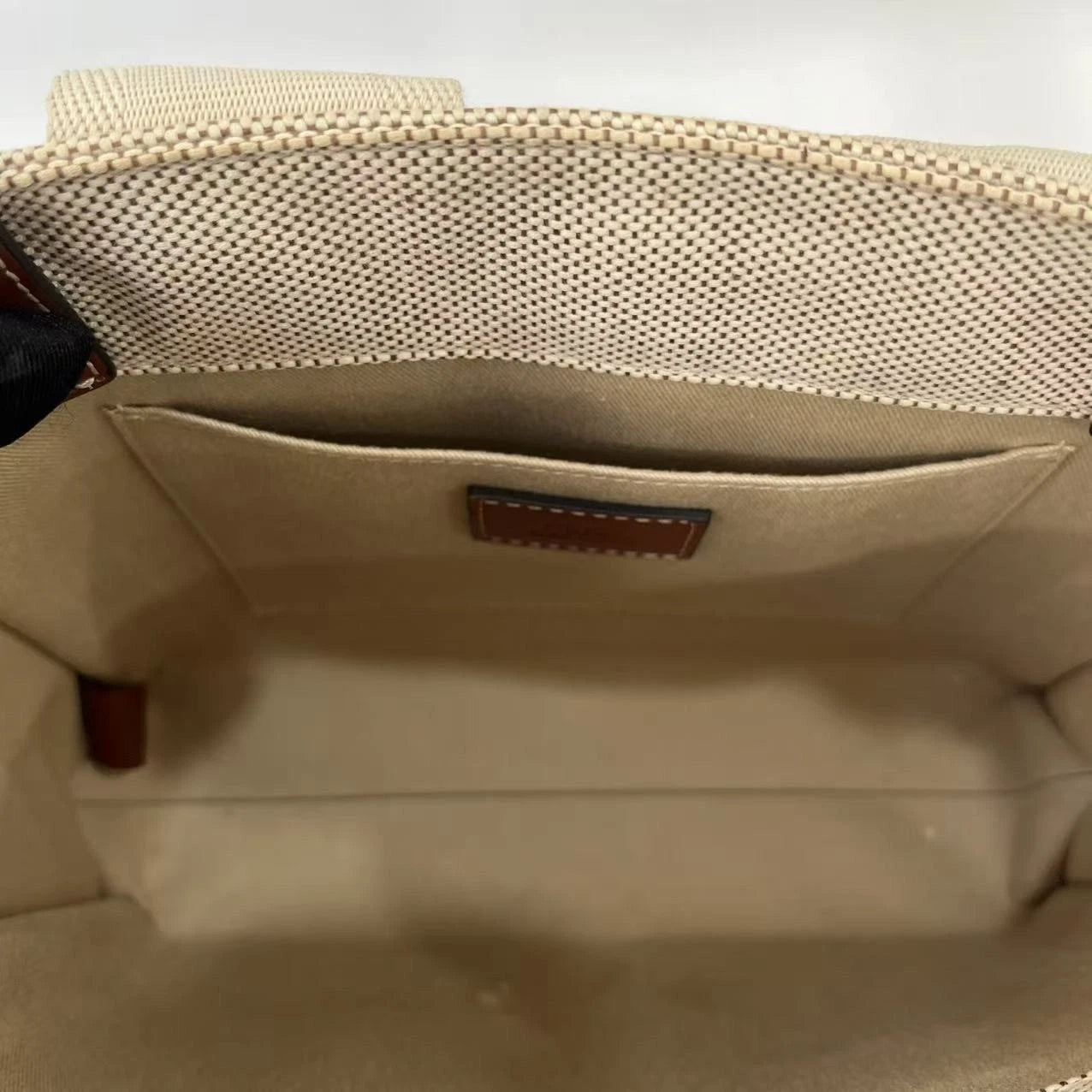 Chloe Women Beige Canvas Tote Handbag