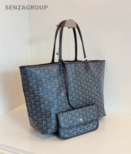 Goyard Saint Louis Tote MM Monogram Shoulder bag withe Pouch Women Classic