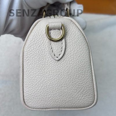 Louis Vuitton Speedy Nano Monogram White Pink Crossbody Bag Women