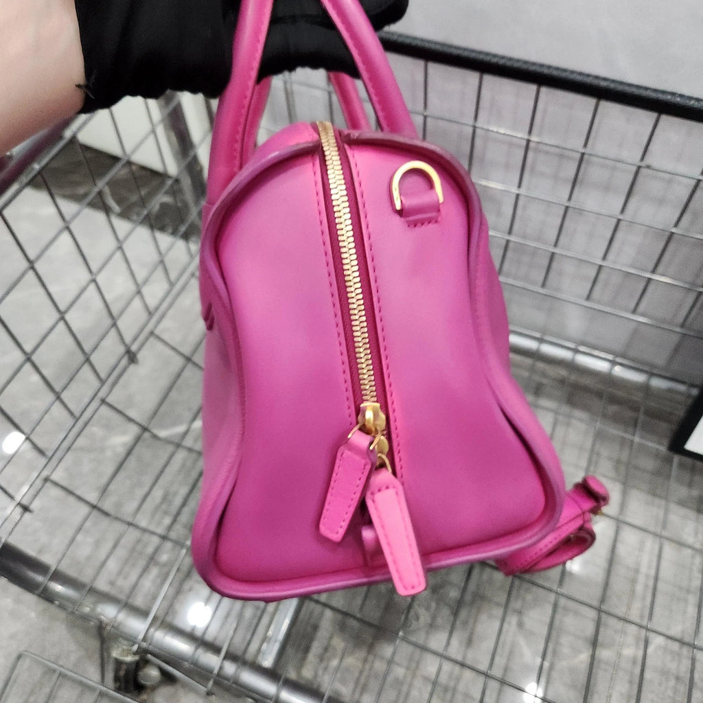 MCM Pink Boston Pillow Handbag Shoulder Crossbody For Women