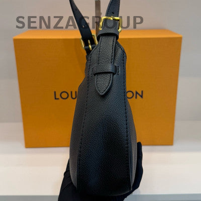 Louis Vuitton Lockit Hobo Black Gold Shoulder Bag Women Classic