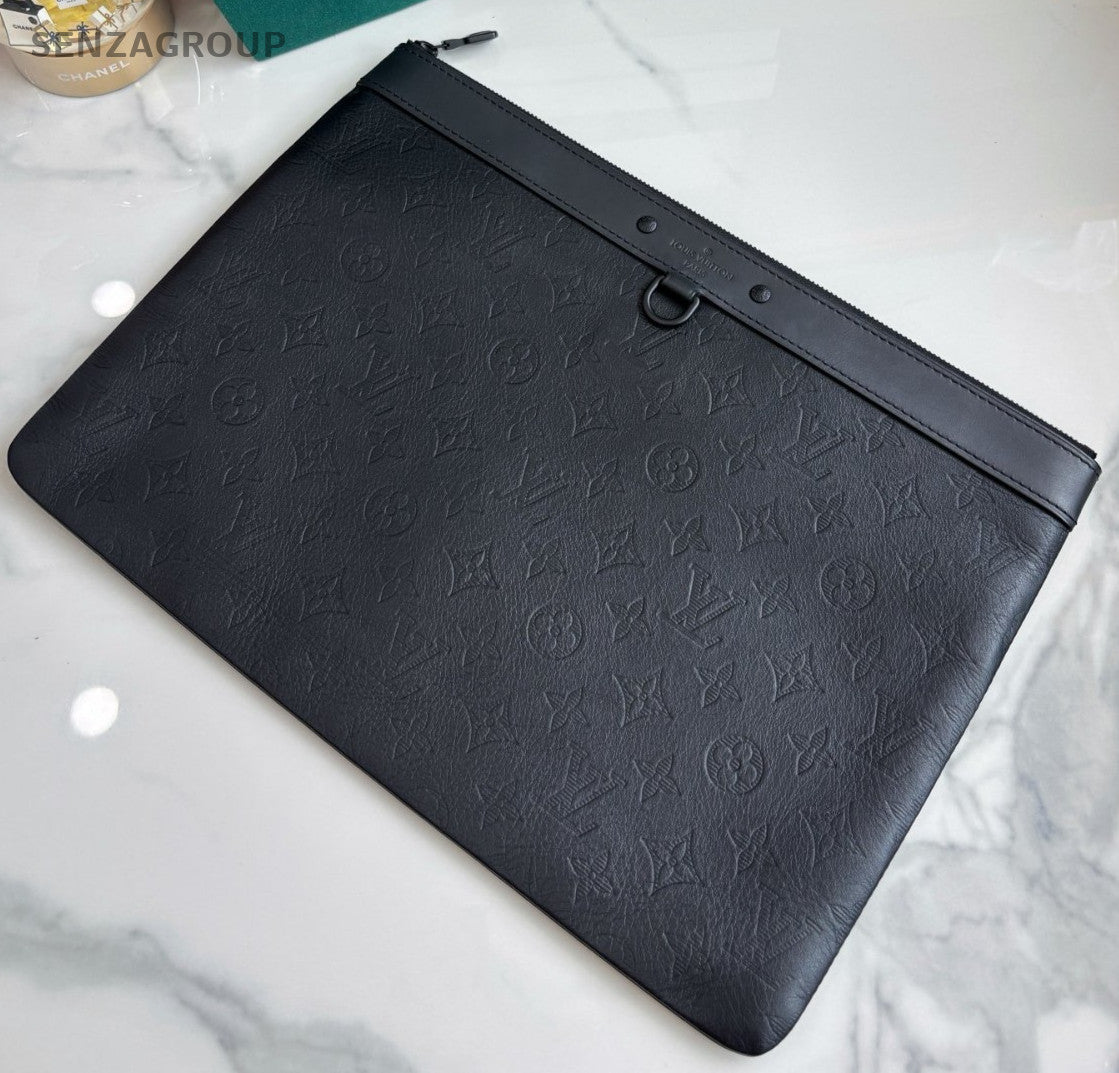 Louis Vuitton Monogram Empreinte Clutch Handbag Calfskin Almost Brand NEW