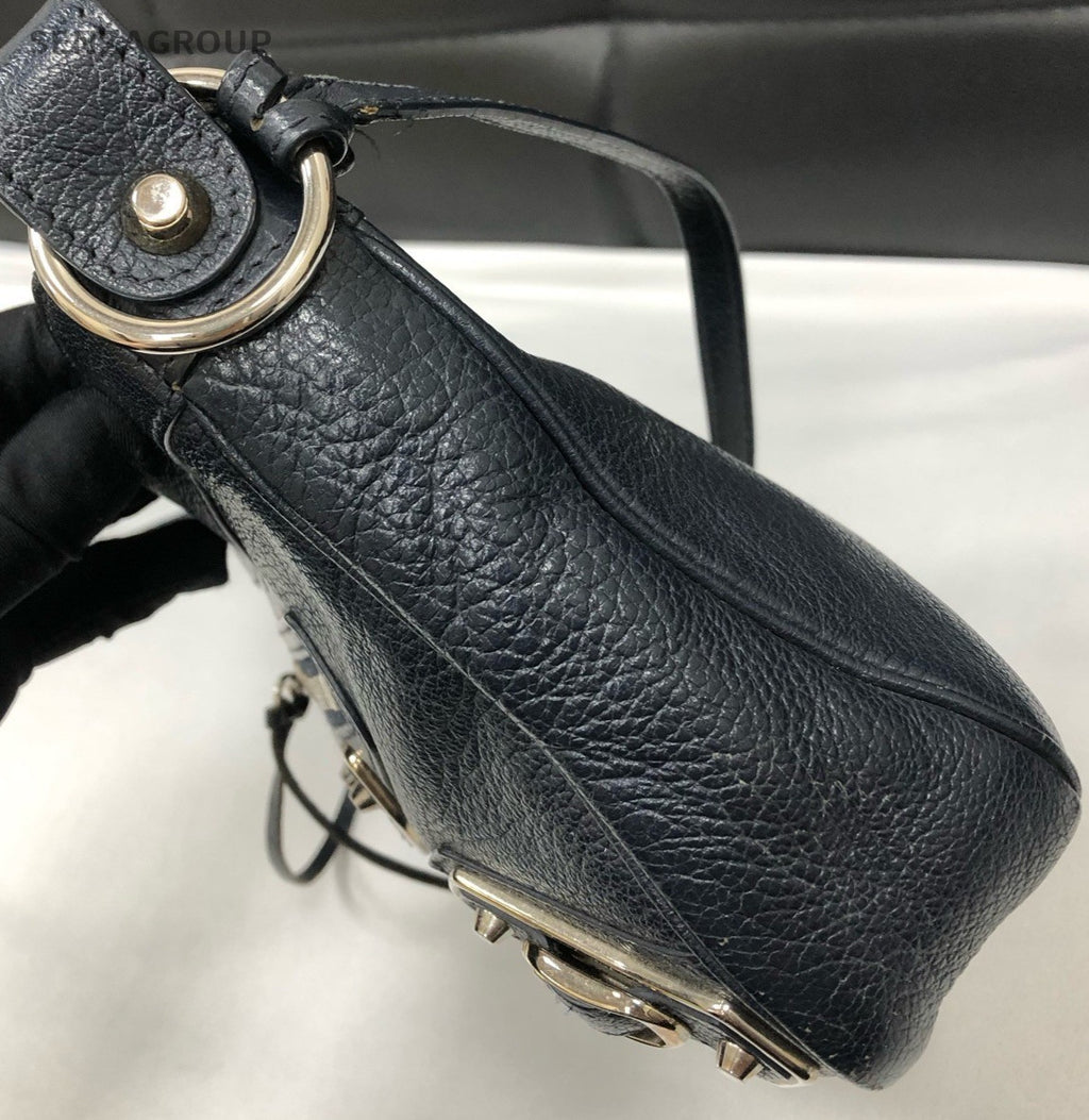 Balenciaga Smell 2Way Shoulder Bag Crossbody Blue Used Women Classic