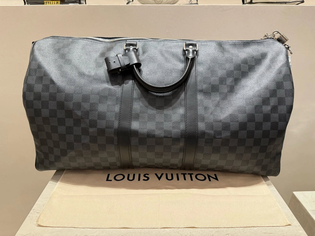 Louis Vuitton Keepall55 Canvas Travel Duffle Bag For Unisex