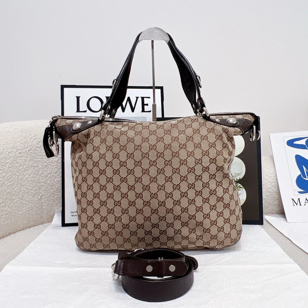 Gucci Vintage Monogram Canvas Shoulder Crossbody For Women