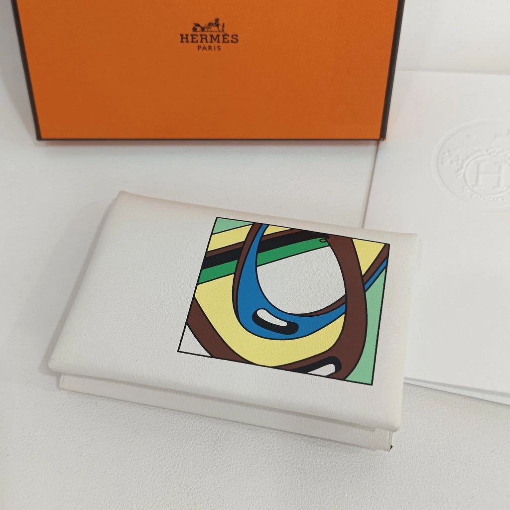 Hermes Women Leather Card Holder Card Case