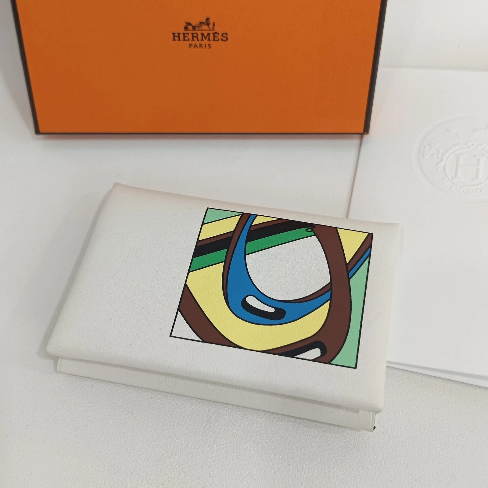 Hermes Women Leather Card Holder Card Case