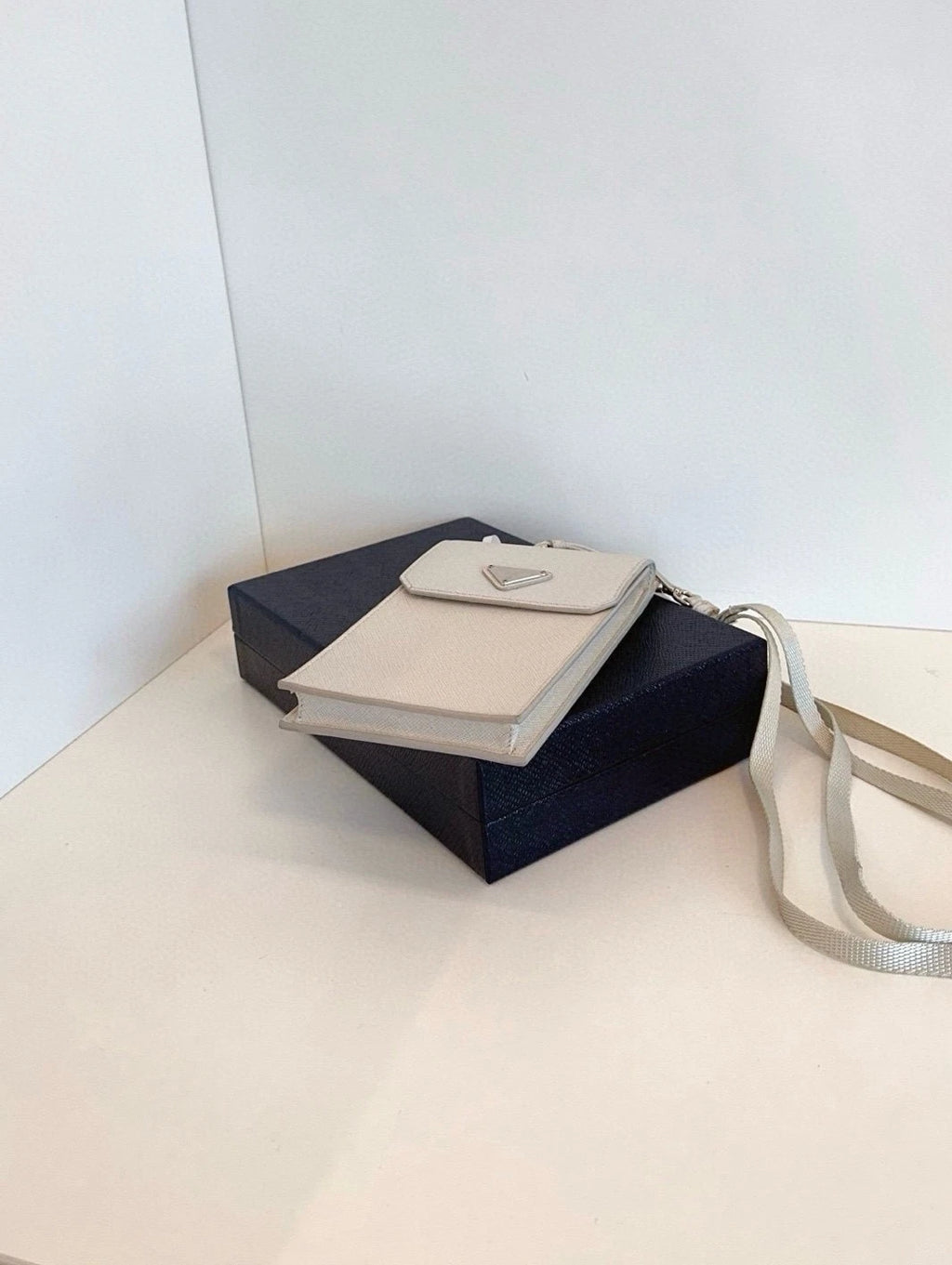 Prada White Phone Crossbody Bag For Women