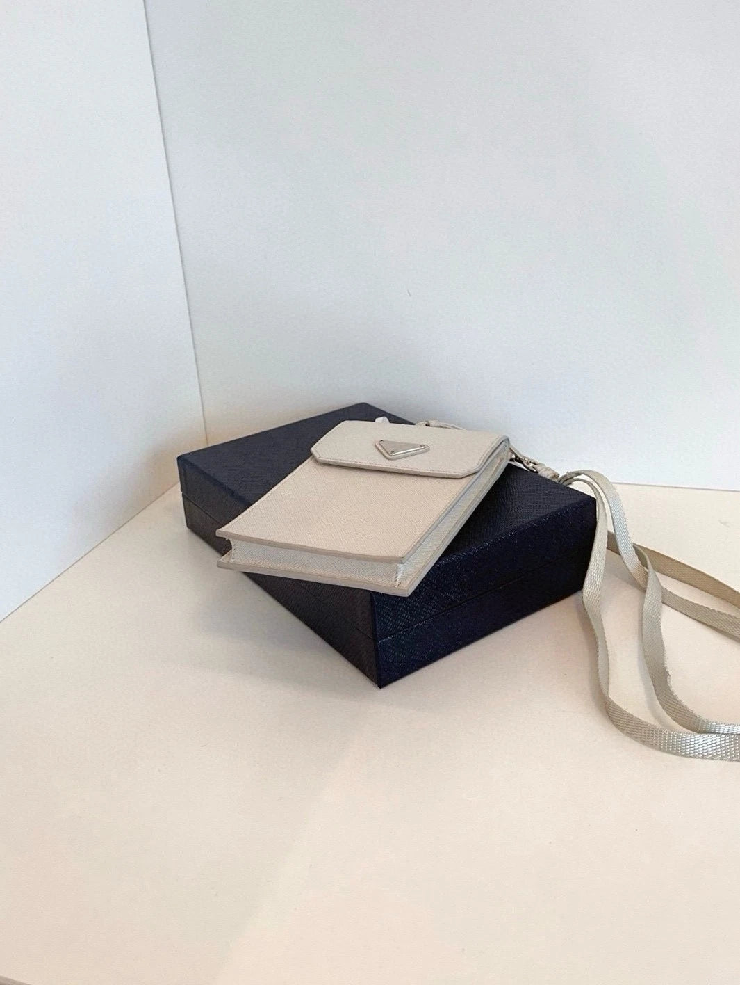 Prada White Phone Crossbody Bag For Women