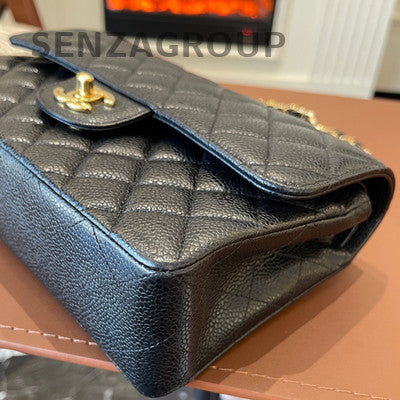 Chanel Classic Flap Small Black Caviar Quilted Chain Shoulder Bag