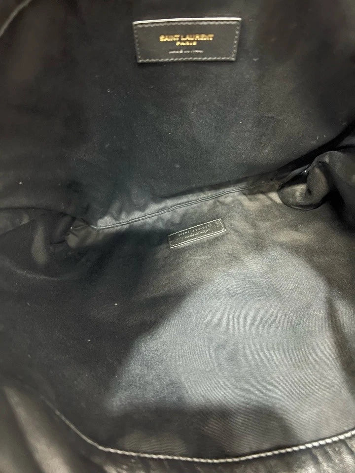 Saint Laurent Black Leather JAMIE Shoulder Bag For Women
