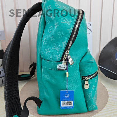 Louis Vuitton Mint Green Discovery Monogram Backpack Unisex Silver Hardware