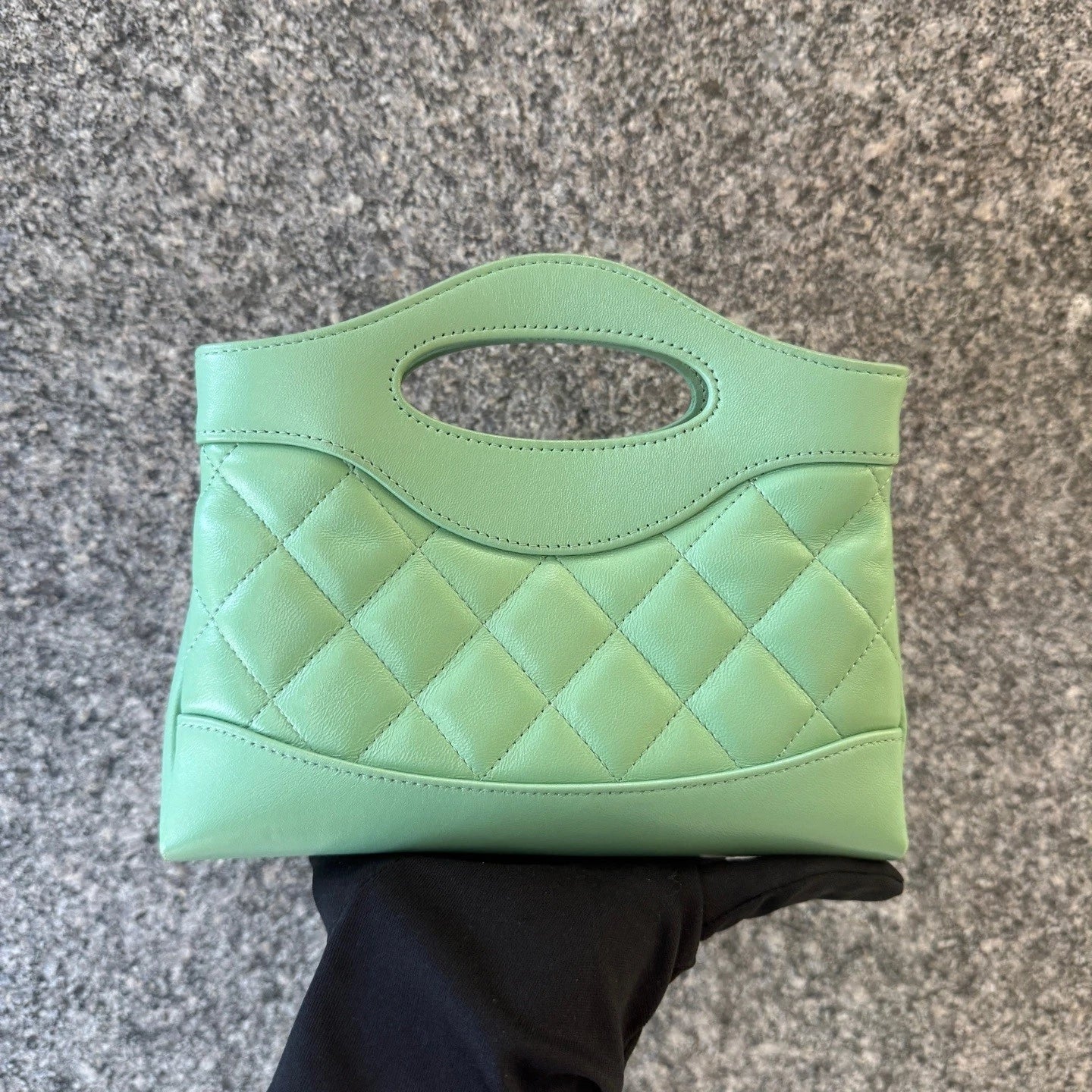 CHANEL 31Bag Nano Mint Green Tote Bag For Women