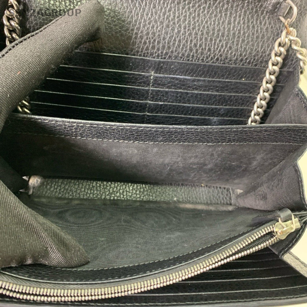 GUCCI Dionysus woc Black Silver Crossbody bag